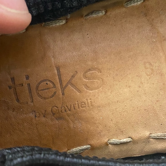 Tieks By Gavriell Ballet Flats Shoes Black Leather Smooth Foldable Size 8 Women - Picture 6 of 14